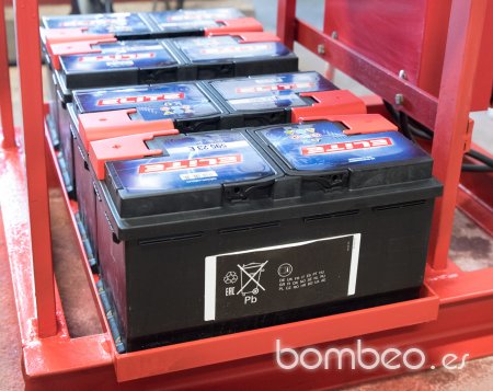 Baterías para bomba diésel contra incendios de 24 voltios.